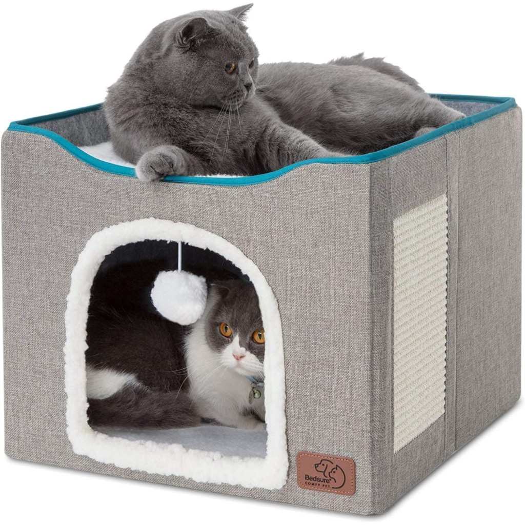 Large cat bed with roof best sale