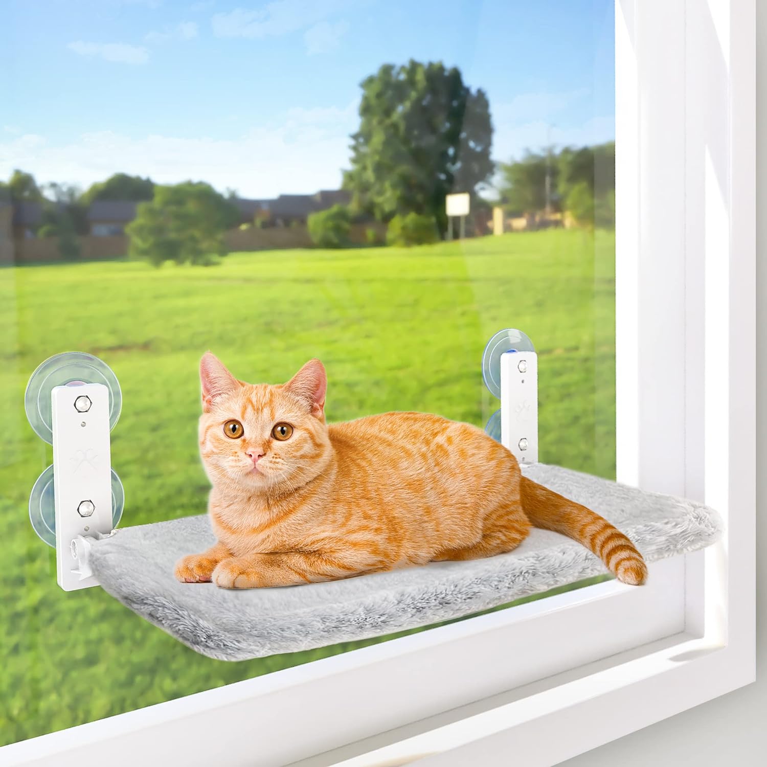 Window fashion mounted cat bed