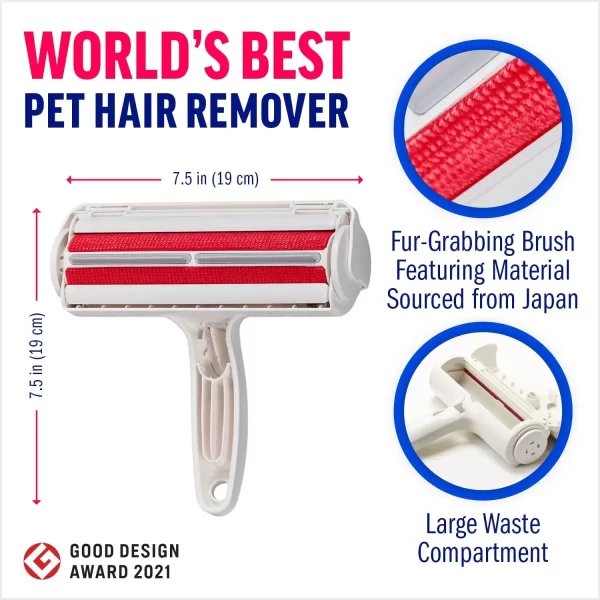 Reusable Cat Hair Remover & Lint Roller (2 Pack) – Portable Pet Fur Removal Tool for Furniture, Clothing, Carpets – Easy to Clean, Eco-Friendly - Image 6