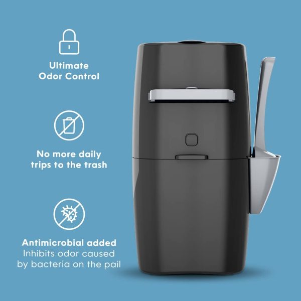 Litter Genie Plus Pail (Black) – Cat Litter Box Waste Disposal System for Superior Odor Control - Image 6