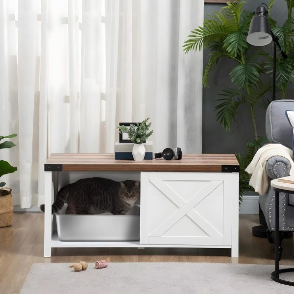 LEGOURNS Stainless Steel Litter Box, 18"x14"x6"(Height) Medium to Large Cat Litter Box Easy Clean, Non Stick Litter Box No Smell for Adult Cats or Kitty/Kitten - Image 3