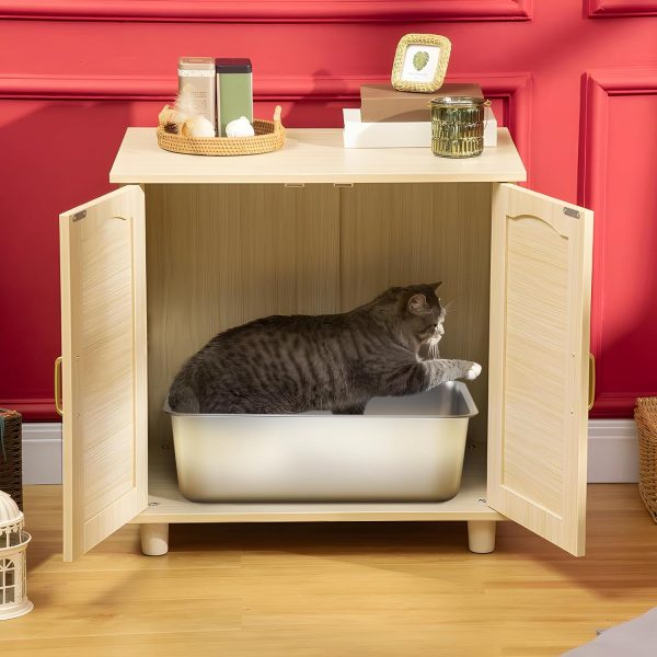 LEGOURNS Stainless Steel Litter Box, 18"x14"x6"(Height) Medium to Large Cat Litter Box Easy Clean, Non Stick Litter Box No Smell for Adult Cats or Kitty/Kitten - Image 2