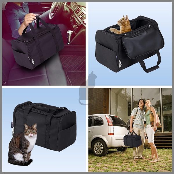 Petleader Cat Litter Box Black – 2-in-1 Foldable Travel Litter Box, Lightweight and Portable - Image 6