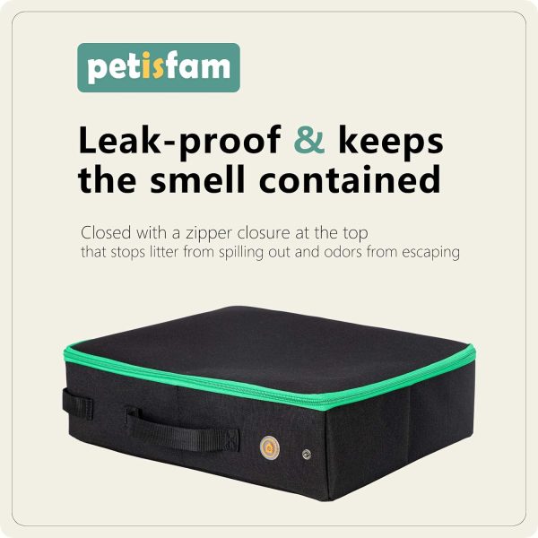 Petisfam Large Portable Litter Box for Easy Travel with Large or Multiple Cats - Image 6