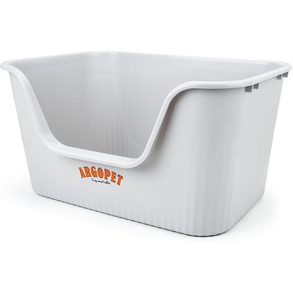 ARGOPET High Sides Cat Litter Box 25" L x 16" W x 13" H Extra Large Litter Box Jumbo for Multi Cat Households,Pet Safe Non-Stick Coating for Easier Cleaning & Superior Hygiene
