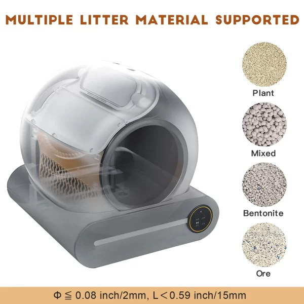 Automatic Cat Litter Box with Smart App Control - Self-Cleaning Electronic Pet Toilet - Image 4