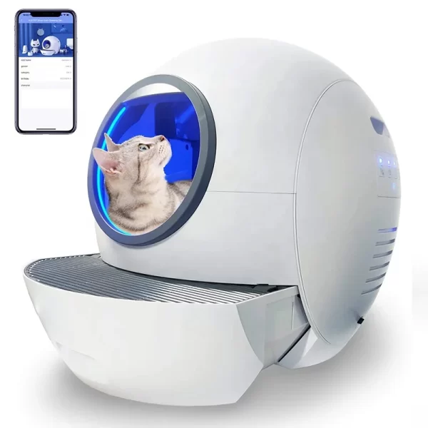 Smart Large Automatic Self-Cleaning Cat Litter Box – Closed, Odor-Free Robot for Multiple Cats - Image 6