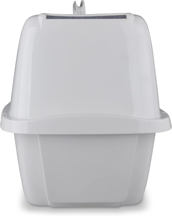 Van Ness Pets Odor Control Large Enclosed Cat Litter Box, Hooded, Pearl, CP6 - Image 4
