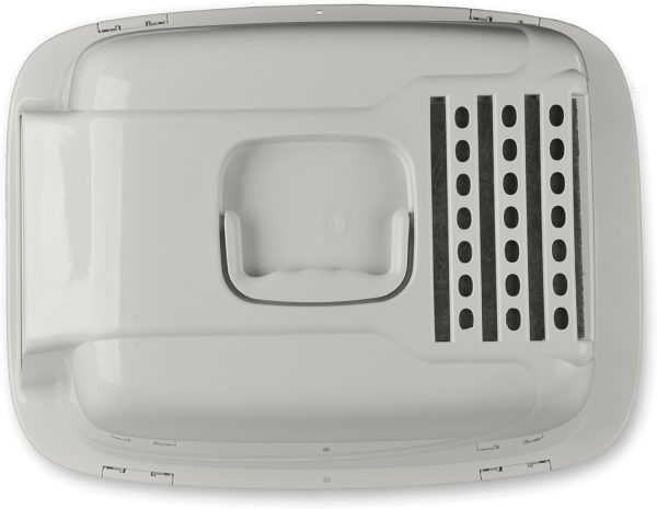 Van Ness Pets Odor Control Large Enclosed Cat Litter Box, Hooded, Pearl, CP6 - Image 9