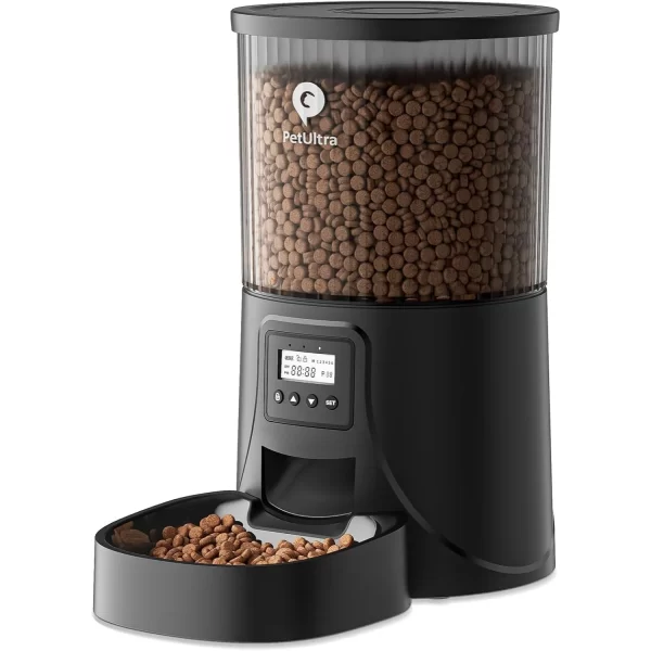 PETULTRA Automatic Cat Feeders, Timed Dog Feeder 4L Programmable Control, Pet Dry Food Dispenser with Desiccant