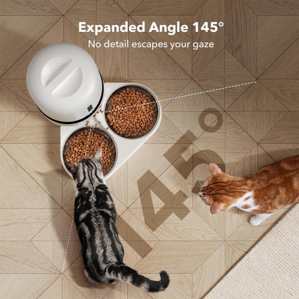 PETLIBRO Automatic Cat Feeder with Camera for Two Cats, 1080P HD Video with Night Vision, 5G WiFi Pet Feeder with Phone APP Control, 2-Way Audio for Cat & Dog - Image 3