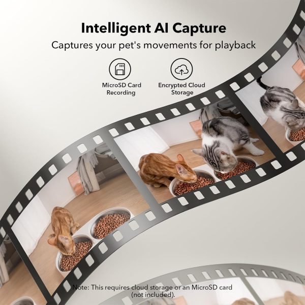 PETLIBRO Automatic Cat Feeder with Camera for Two Cats, 1080P HD Video with Night Vision, 5G WiFi Pet Feeder with Phone APP Control, 2-Way Audio for Cat & Dog - Image 6