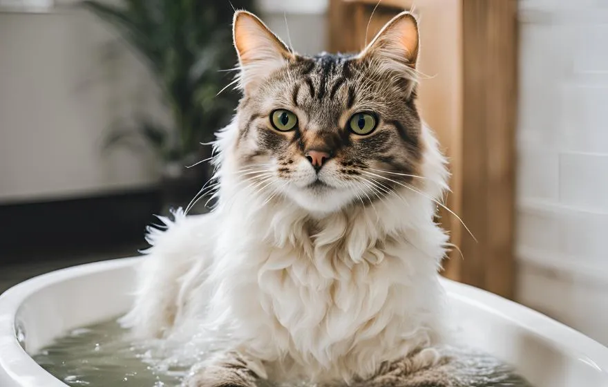 Bathe Your Cat Without Stress