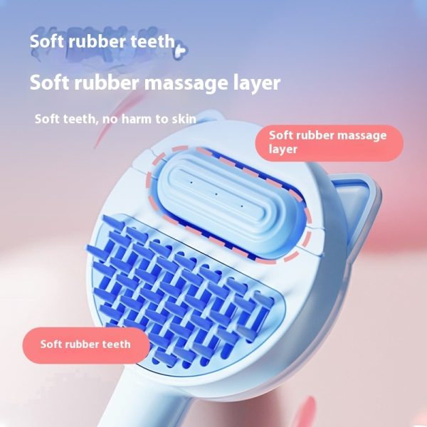 Cat Massage Brush – Pet Comb Brush for Cleaning, Hair Removal, and Gentle Massage, Durable ABS Material - Image 5