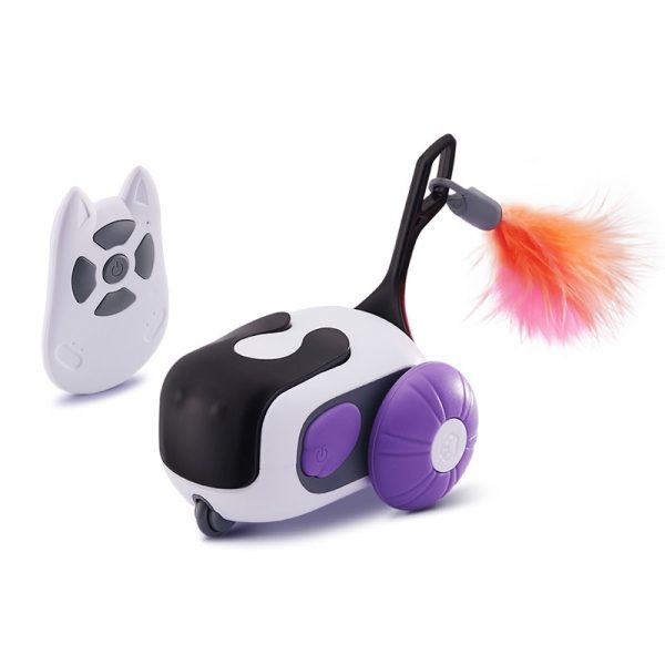 Remote Control Smart Electric Interactive Cat Toy Smart Turbo Tail Automatic Car Toys for Indoor Bored Cats Robot Rc Cat Mental Stimulation Toys Usb Rechargeable Gravity-Sensing Movement Pet Toy - Image 2