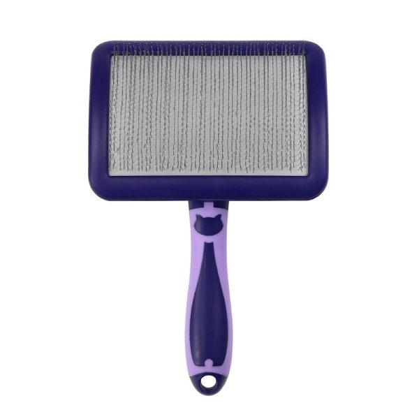 Pet Grooming Slicker Brush for Dogs and Cats - Universal Long Firm Stainless Steel Pins - Ideal for Dematting, Detangling & Deshedding - Image 5