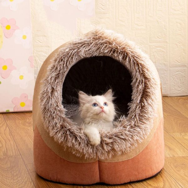 Large Cat Sofa Cushion - Washable Winter Sleeping Kennel & Cozy Nest for Large Cats - Image 6