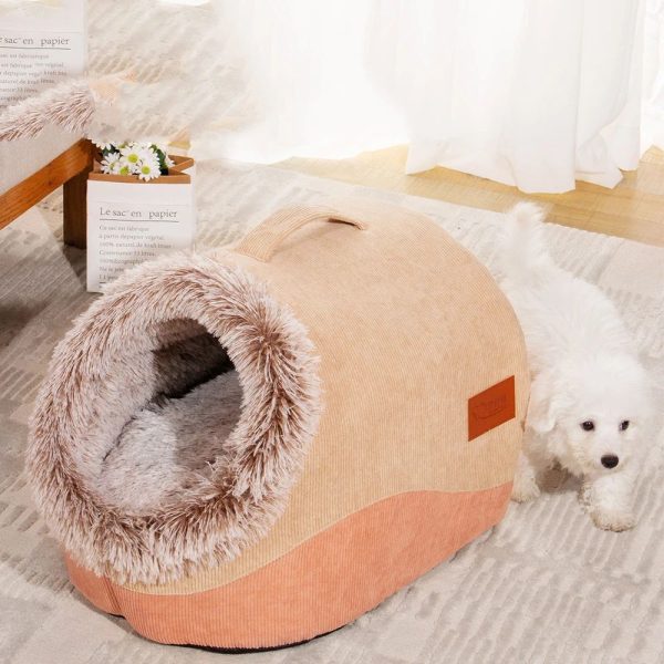 Large Cat Sofa Cushion - Washable Winter Sleeping Kennel & Cozy Nest for Large Cats - Image 3