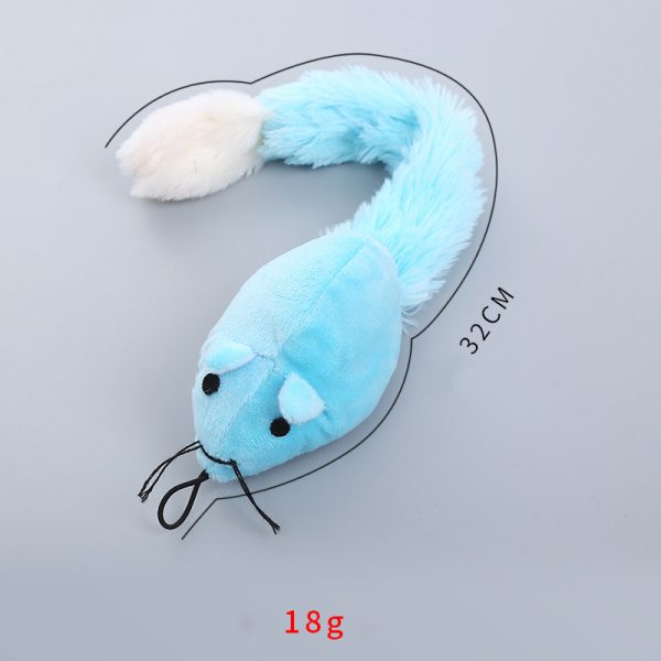 Cat Mouse Toy for Indoor Cats - Plush Stuffed Mice, Interactive Chew Toy with Long Tail, Lightweight Self-Play Kitten Exercise Toy - Image 4