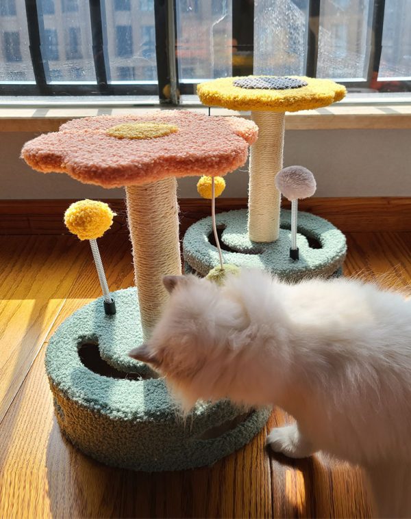 Cat Scratch Board - Durable Sisal Rope Cat Claw Grinder, Kitten Climbing Frame & Playhouse, Multi-Color Cat Toy - Image 2