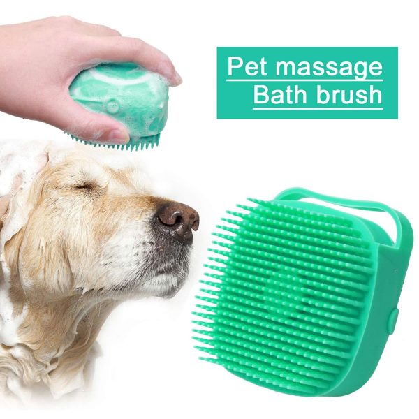 Pet Shampoo Massager Brush Cat Massage Comb Grooming Scrubber Shower Brush For Bathing Short Hair Soft Silicone Brushes - Image 8