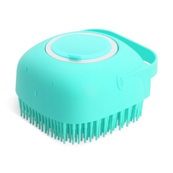 Pet Shampoo Massager Brush Cat Massage Comb Grooming Scrubber Shower Brush For Bathing Short Hair Soft Silicone Brushes - Image 5