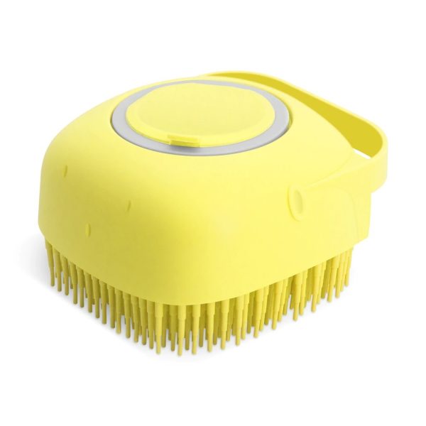 Pet Shampoo Massager Brush Cat Massage Comb Grooming Scrubber Shower Brush For Bathing Short Hair Soft Silicone Brushes - Image 3
