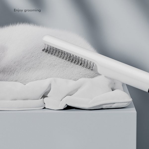 Pet Grooming Self Cleaning Brush, Automatically Dog Cat Slicker Brush, Remove Pet Hair, Dual-Sided Dematting Tool, Detangling Comb for Dogs & Cats, Undercoat Rake, Fur Shedding Blade - Image 3
