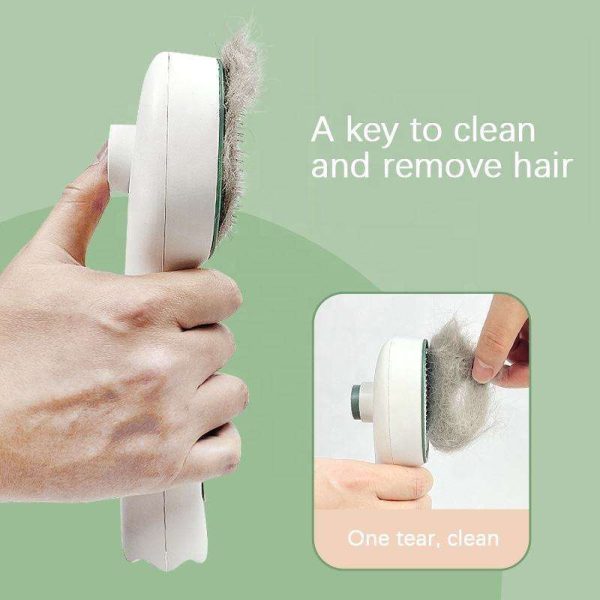Cat and Dog Hair Remover Brush – UVC Sterilization Pet Grooming Slicker Needle Comb, Self-Cleaning Comb for Shedding & Grooming Long and Short Hair – 360° UV Sterilization for Healthy Pets - Image 8