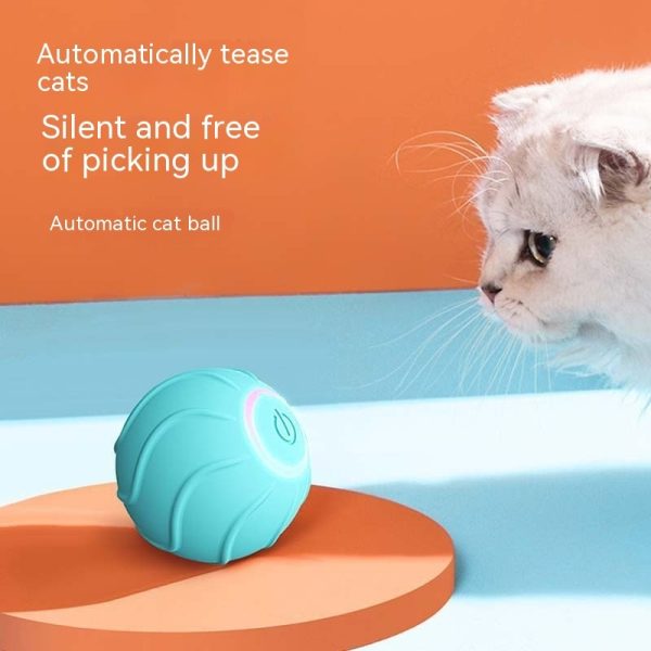 Smart Cat Rolling Ball Toy - Automatic Bouncing, USB Rechargeable, Interactive Pet Toy for Kittens - Image 5