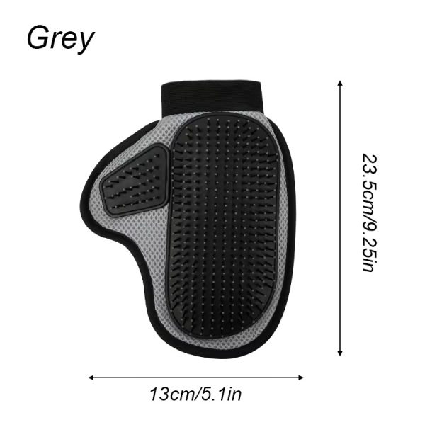 Cat Hair Removal Glove - Pet Bath Massage Glove for Cats & Dogs, Grooming & Cleaning Supplies, Silicone Hair Removal Brush, Shedding, and Bathing Tool with Ergonomic Design - Image 3