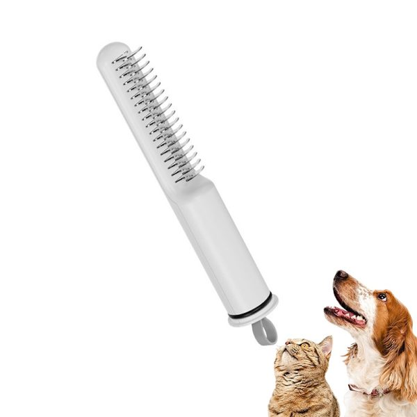 Pet Grooming Self Cleaning Brush, Automatically Dog Cat Slicker Brush, Remove Pet Hair, Dual-Sided Dematting Tool, Detangling Comb for Dogs & Cats, Undercoat Rake, Fur Shedding Blade