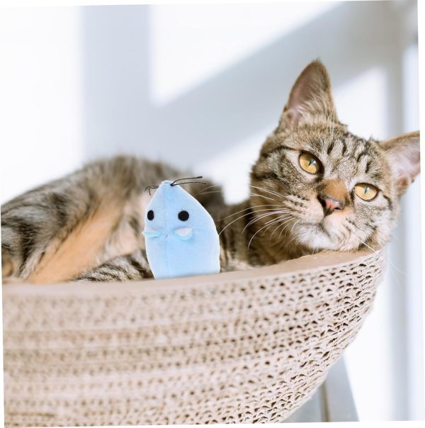 Cat Mouse Toy for Indoor Cats - Plush Stuffed Mice, Interactive Chew Toy with Long Tail, Lightweight Self-Play Kitten Exercise Toy - Image 5