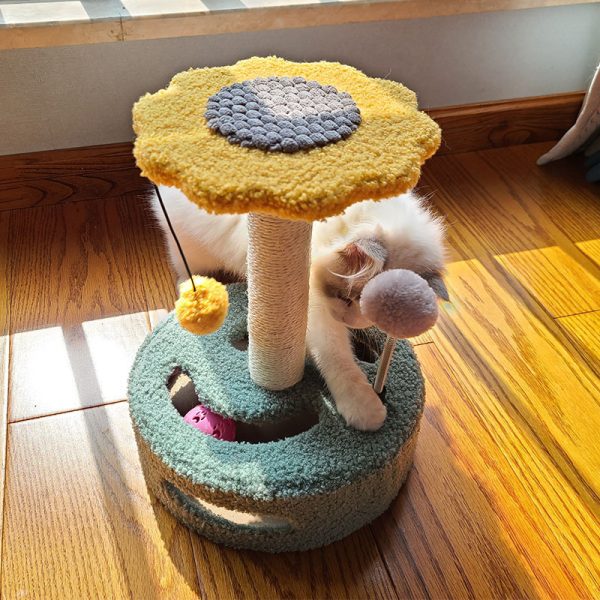 Cat Scratch Board - Durable Sisal Rope Cat Claw Grinder, Kitten Climbing Frame & Playhouse, Multi-Color Cat Toy - Image 3
