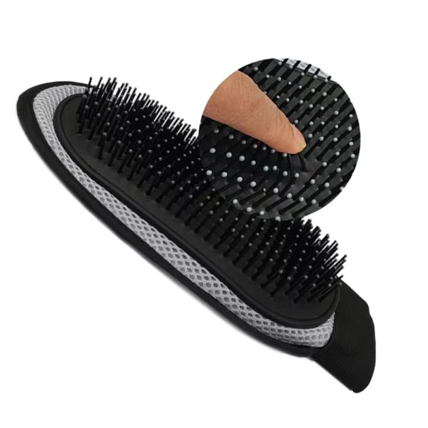 Cat Hair Removal Glove - Pet Bath Massage Glove for Cats & Dogs, Grooming & Cleaning Supplies, Silicone Hair Removal Brush, Shedding, and Bathing Tool with Ergonomic Design - Image 2