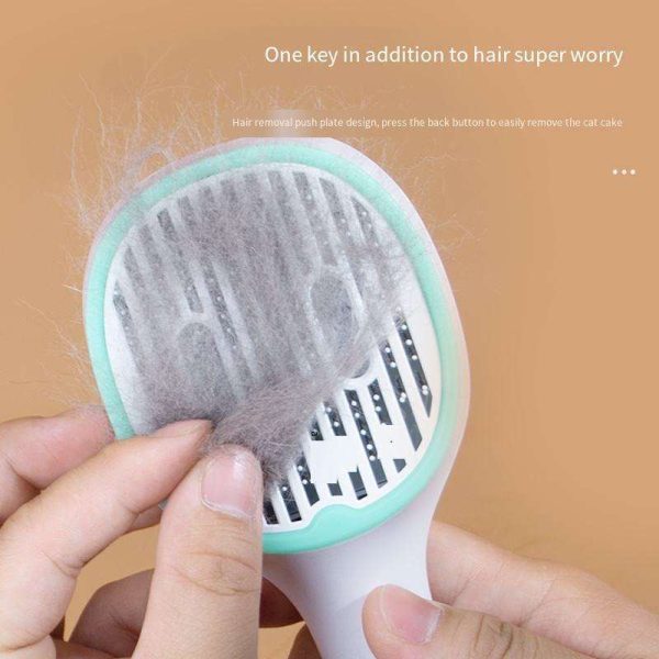 Cat and Dog Hair Remover Brush – UVC Sterilization Pet Grooming Slicker Needle Comb, Self-Cleaning Comb for Shedding & Grooming Long and Short Hair – 360° UV Sterilization for Healthy Pets - Image 6