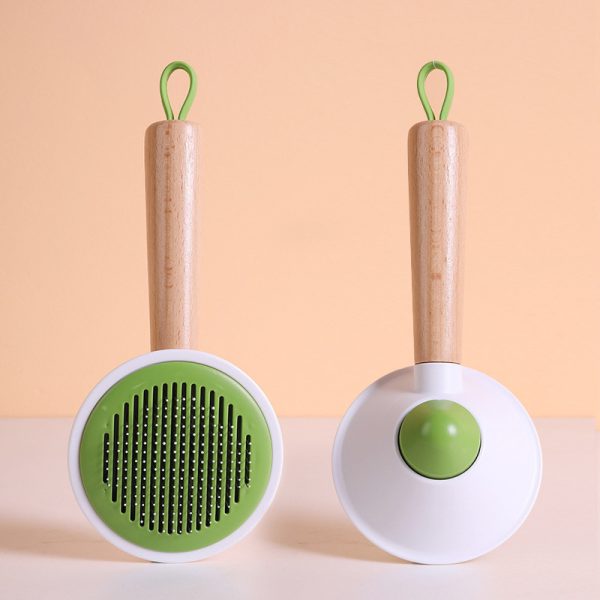 Pet Hair Remover Comb, Self-Cleaning Grooming Brush for Cats and Dogs, Pet Hair Cleaner for Long & Short Hair, Gentle Shedding Brush with Massage Function for a Healthier Coat - Image 9