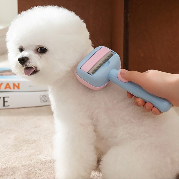 Pet Grooming Brush for Dogs and Cats - Deshedding Brush for Large Dogs, Dematting Comb for Hair Cats, Pet Hair Grooming Brush Reduces Shedding, Ideal for Short to Long Hair Breeds - Image 3