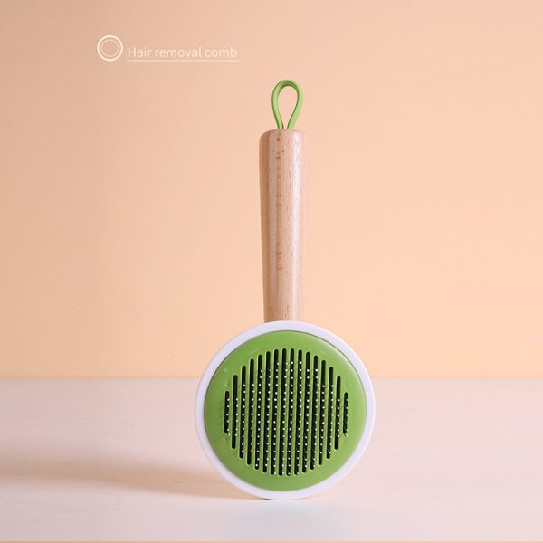 Pet Hair Remover Comb, Self-Cleaning Grooming Brush for Cats and Dogs, Pet Hair Cleaner for Long & Short Hair, Gentle Shedding Brush with Massage Function for a Healthier Coat - Image 5