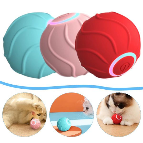 Smart Cat Rolling Ball Toy - Automatic Bouncing, USB Rechargeable, Interactive Pet Toy for Kittens - Image 8