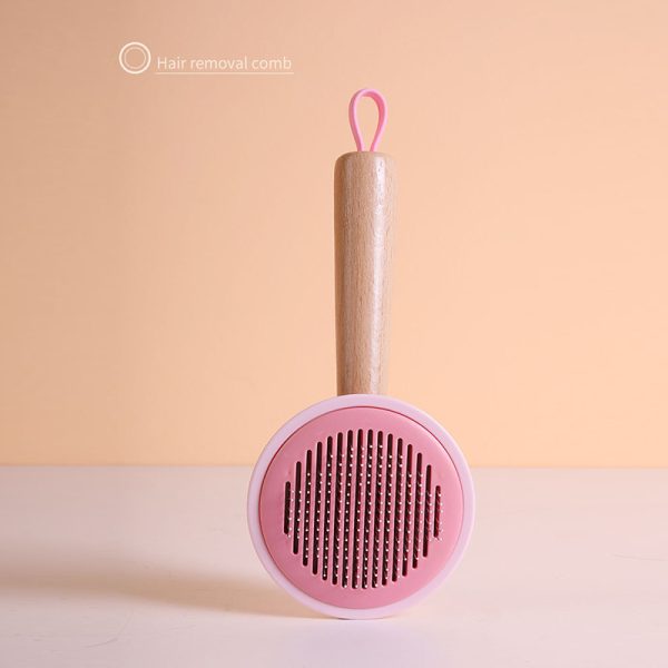 Pet Hair Remover Comb, Self-Cleaning Grooming Brush for Cats and Dogs, Pet Hair Cleaner for Long & Short Hair, Gentle Shedding Brush with Massage Function for a Healthier Coat - Image 7