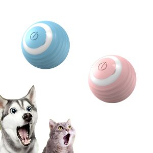 Cat Interactive Ball Toy, Automatic Rolling Smart Pet Toy for Cats, Durable Silicone Material, Quiet Operation, Self-Entertainment for Kittens and Adult Cats