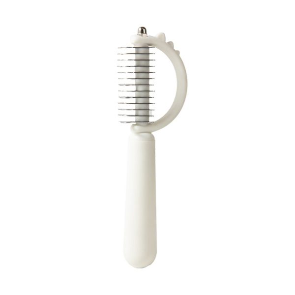 Pet Dematting Tool – Double-Sided Undercoat Rake, Professional Grooming Comb for Dogs and Cats with Long Curly Hair, Detangling Comb for Poodles and Long-Haired Pets - Image 8
