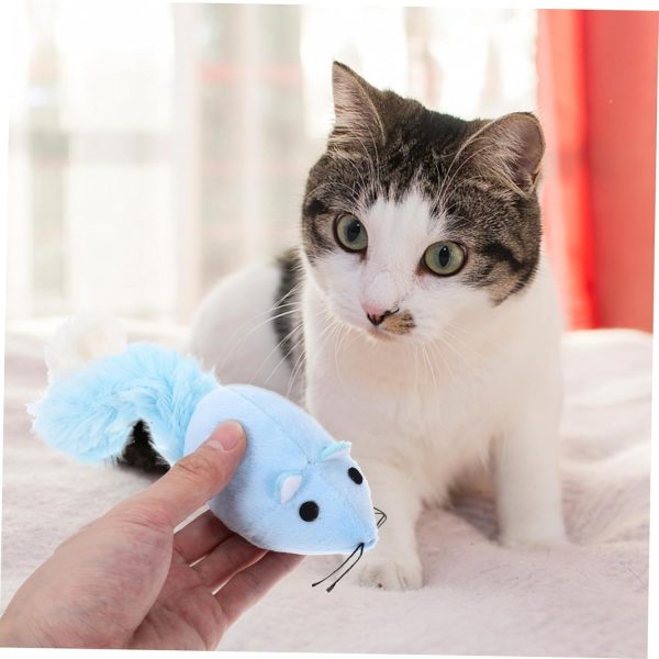 Cat Mouse Toy for Indoor Cats - Plush Stuffed Mice, Interactive Chew Toy with Long Tail, Lightweight Self-Play Kitten Exercise Toy - Image 8