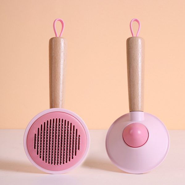 Pet Hair Remover Comb, Self-Cleaning Grooming Brush for Cats and Dogs, Pet Hair Cleaner for Long & Short Hair, Gentle Shedding Brush with Massage Function for a Healthier Coat - Image 10