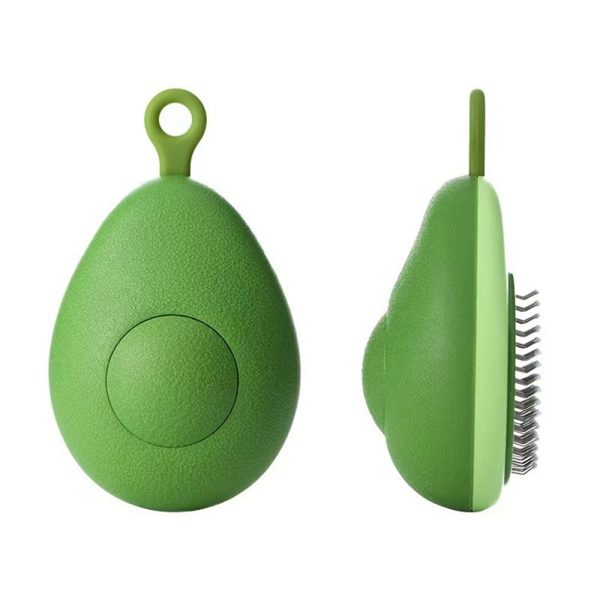 Cat Grooming Comb – Portable Massage Brush with One-Button Hair Removal, Self-Cleaning Tool for Cats and Dogs, Lemon-Shaped Comb Head, ABS Material, Suitable for All Hair Types - Image 8