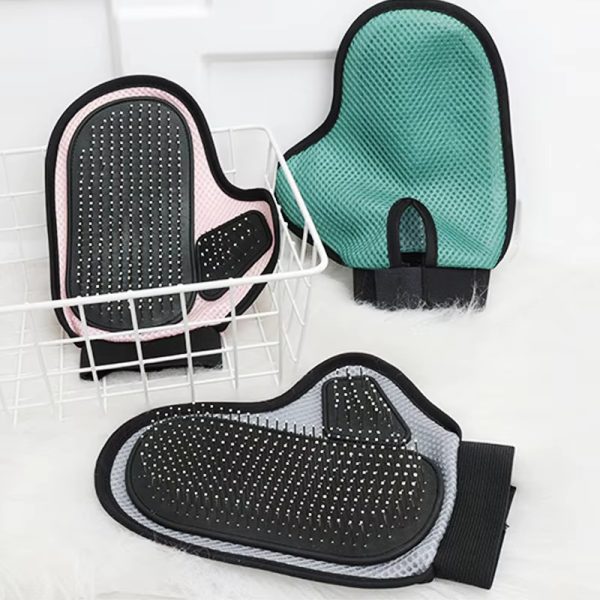 Cat Hair Removal Glove - Pet Bath Massage Glove for Cats & Dogs, Grooming & Cleaning Supplies, Silicone Hair Removal Brush, Shedding, and Bathing Tool with Ergonomic Design - Image 8