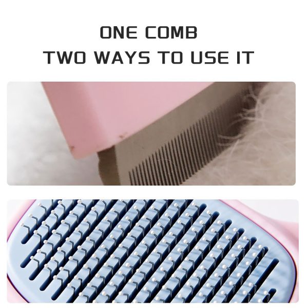 Pet Grooming Brush for Dogs and Cats - Deshedding Brush for Large Dogs, Dematting Comb for Hair Cats, Pet Hair Grooming Brush Reduces Shedding, Ideal for Short to Long Hair Breeds - Image 2