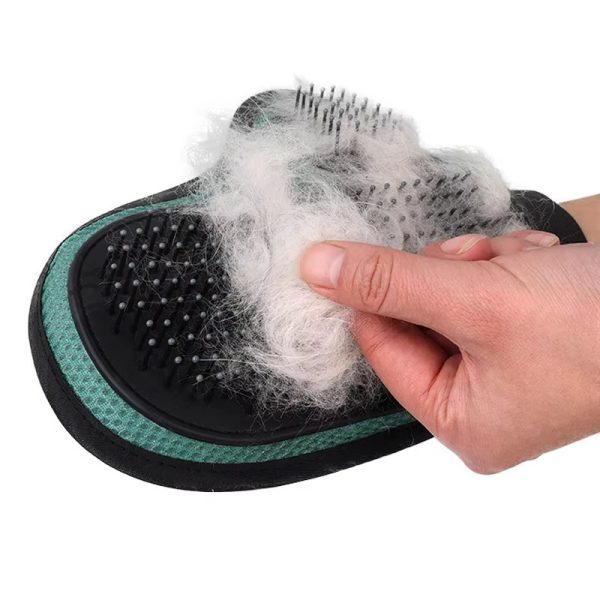 Cat Hair Removal Glove - Pet Bath Massage Glove for Cats & Dogs, Grooming & Cleaning Supplies, Silicone Hair Removal Brush, Shedding, and Bathing Tool with Ergonomic Design - Image 4