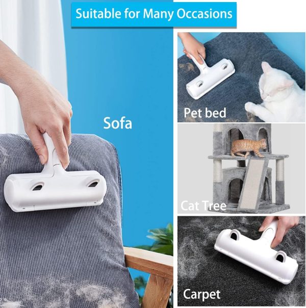 Pet Hair Remover Lint Roller, Clothes Quilt Sofa Hair Brush Pet Paint Roller Type Hair Remover - Image 7